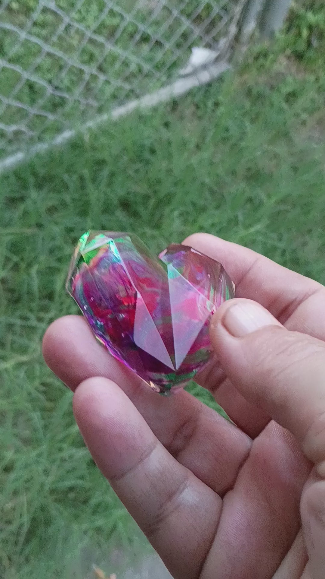 2 hearts made with resin