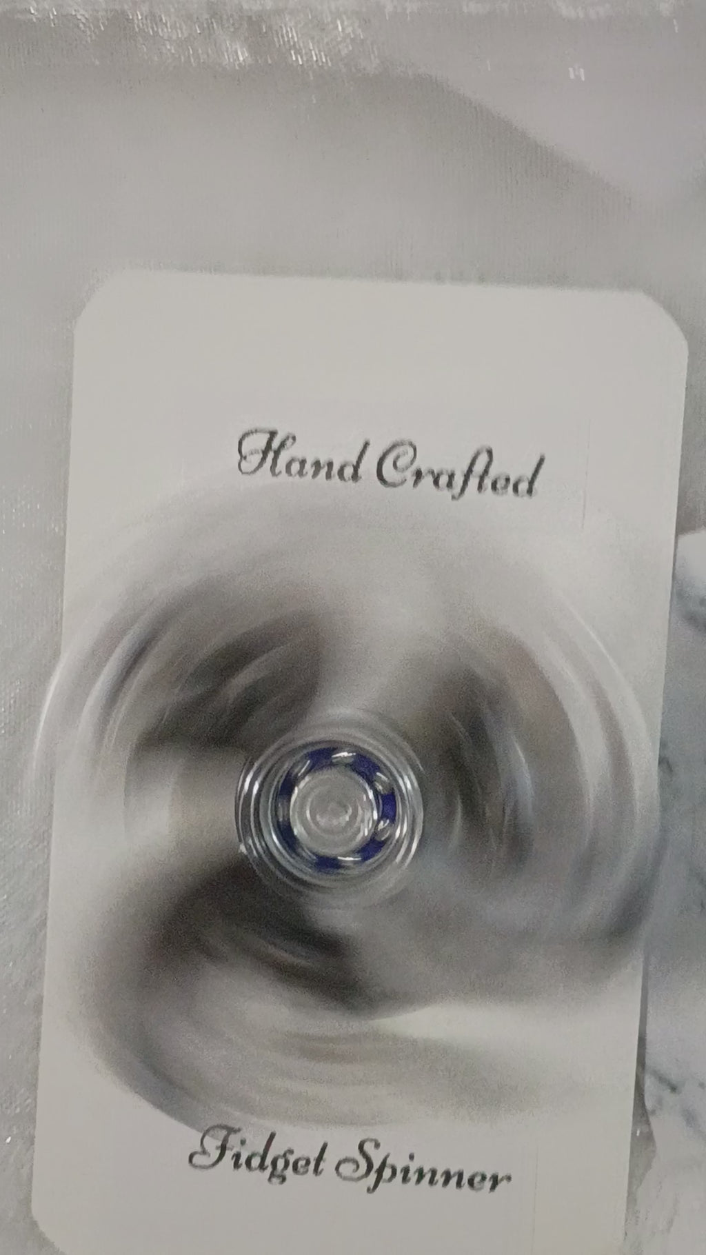 Black and white fidget spinner