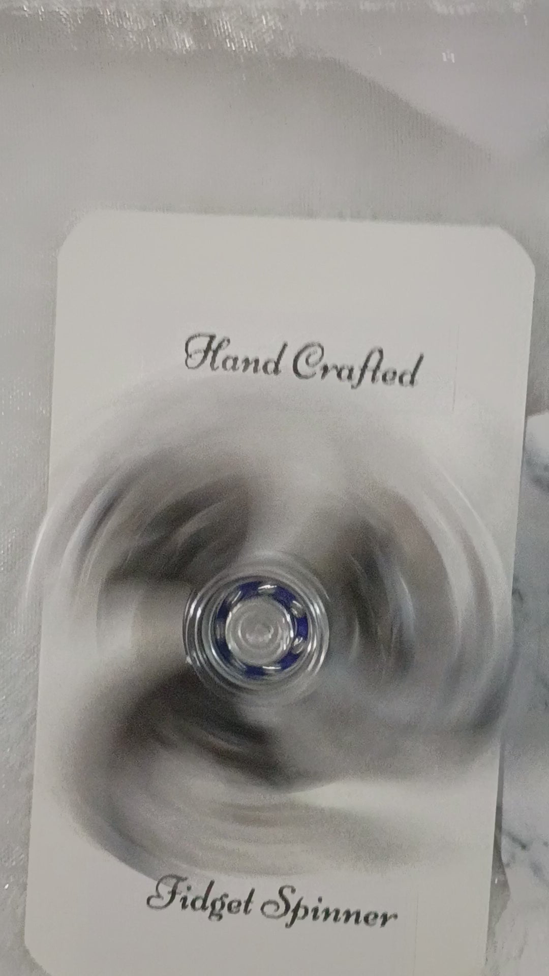 Black and white fidget spinner