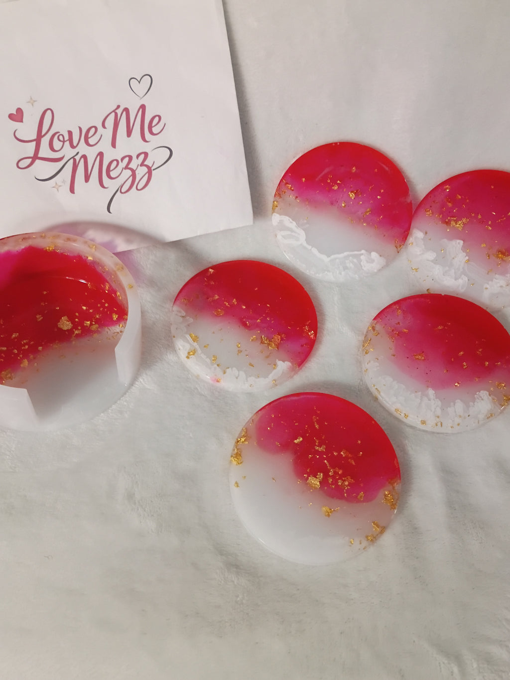 Ruby Red Coaster Set