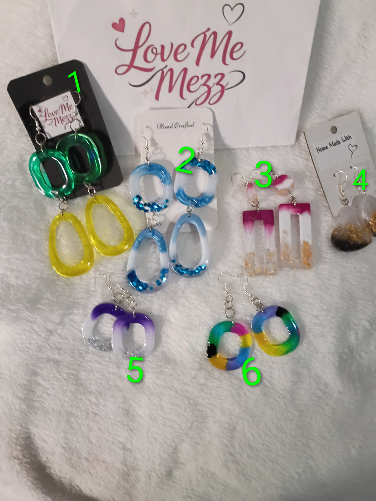 Homemade Resin Earrings