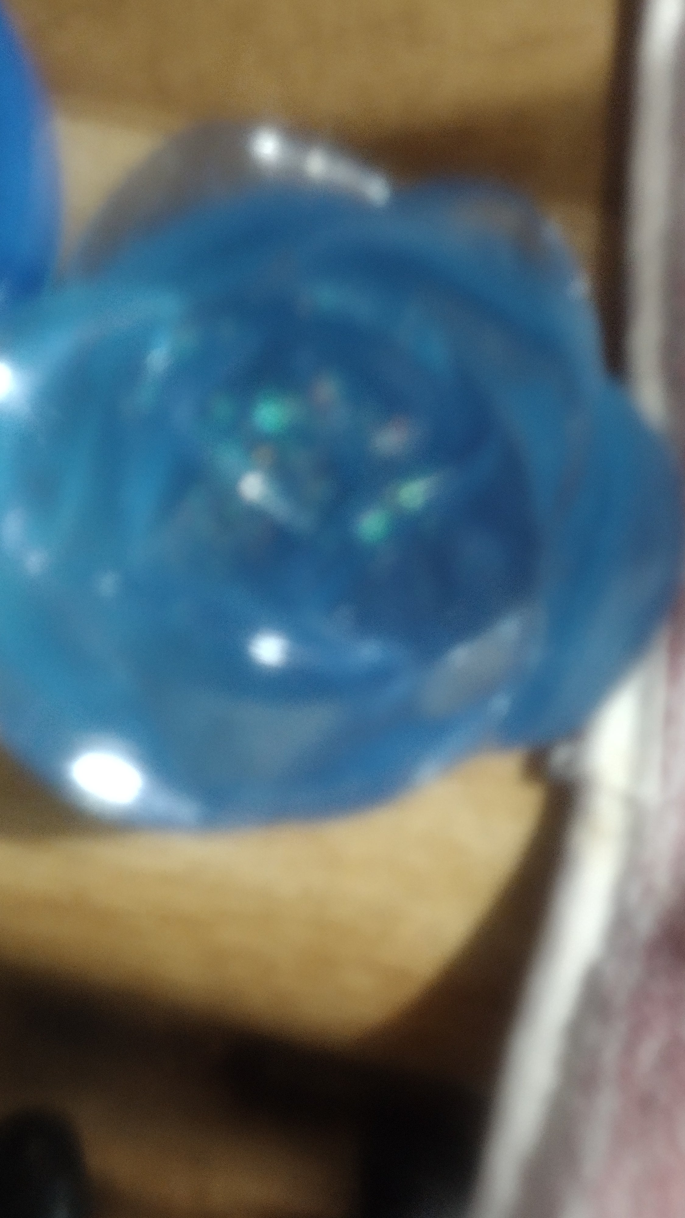 Blue resin Rose jar and matching plate
