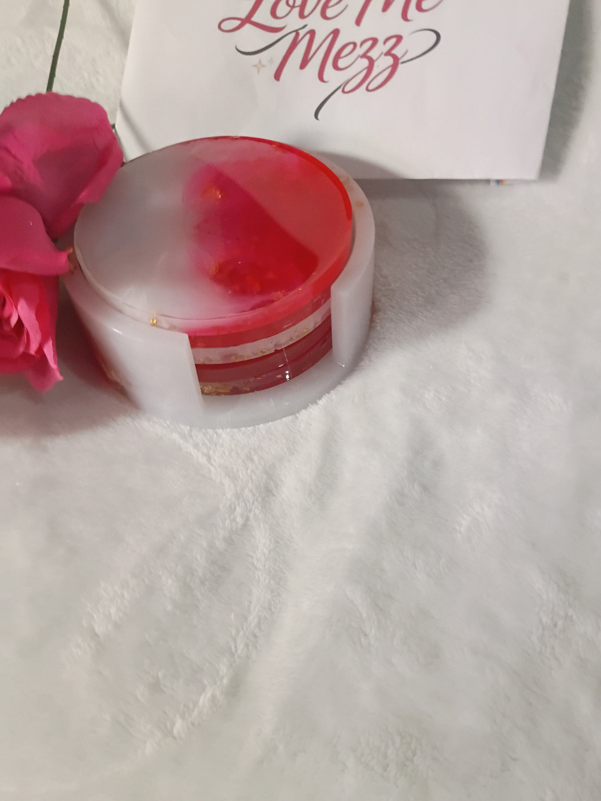 Ruby Red Coaster Set
