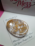 Worry Stone gold flakes