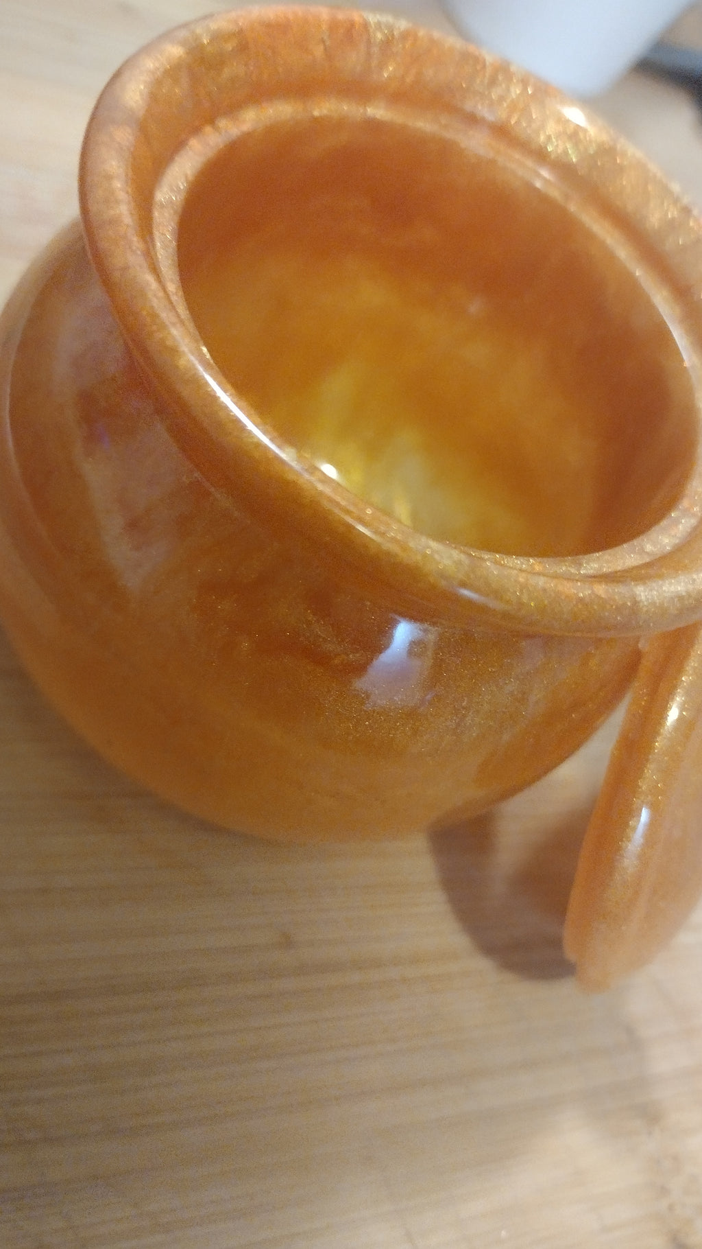 Golden Glow resin  Jar
