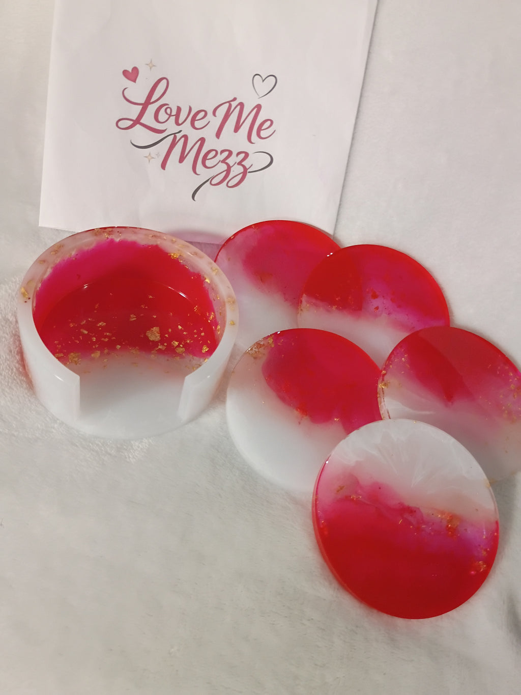 Ruby Red Coaster Set