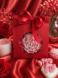 Red velvet candle flower