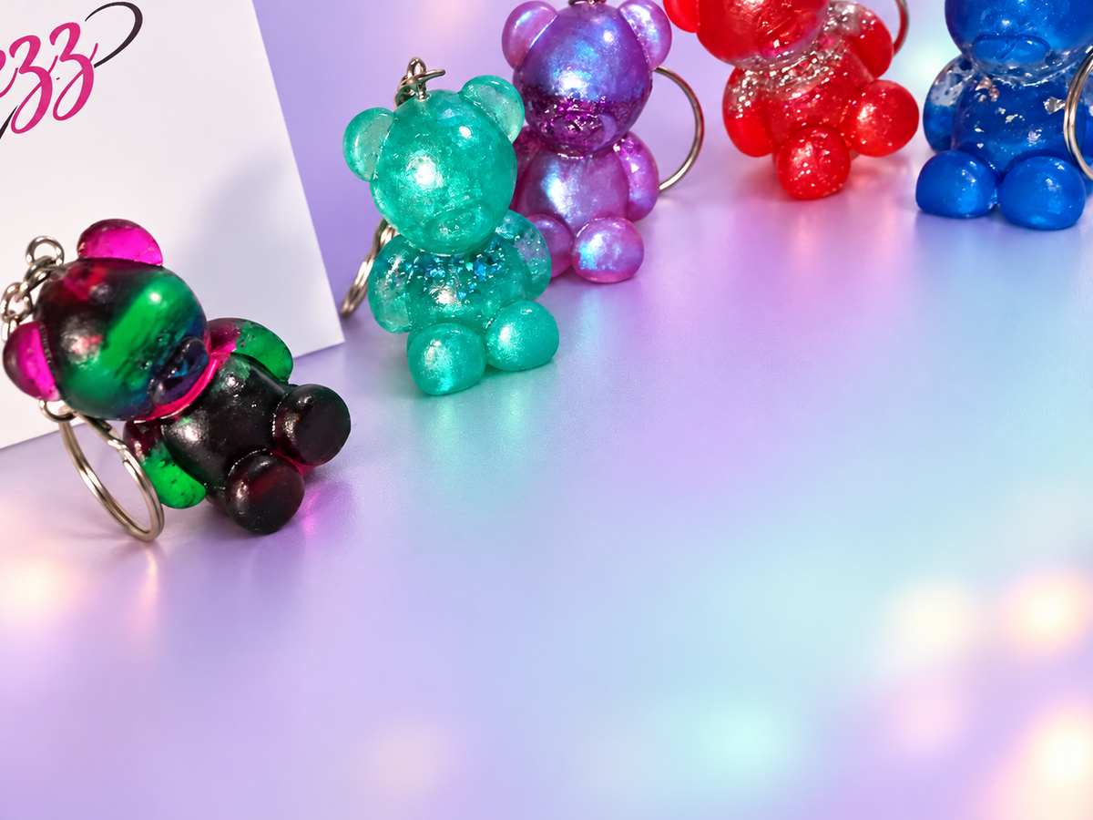 Resin Bear Key Chain