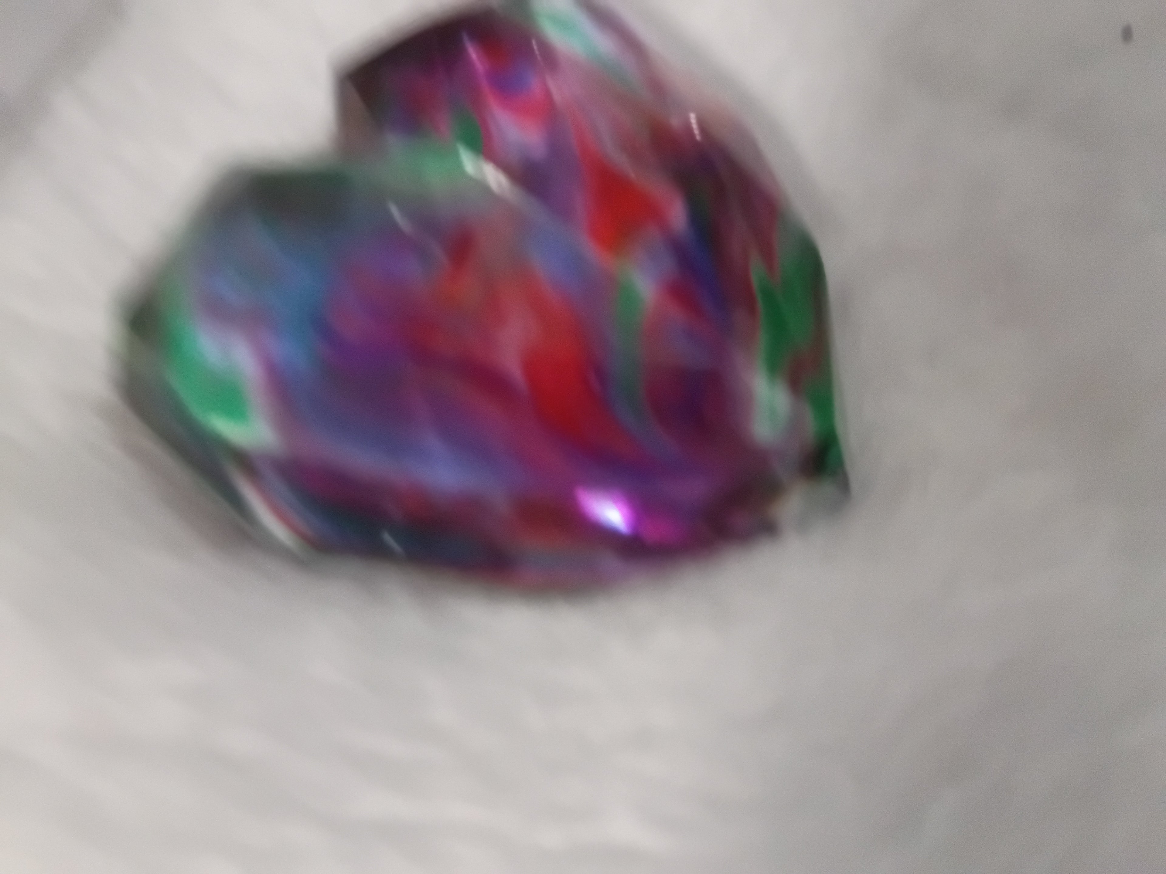 2 hearts made with resin