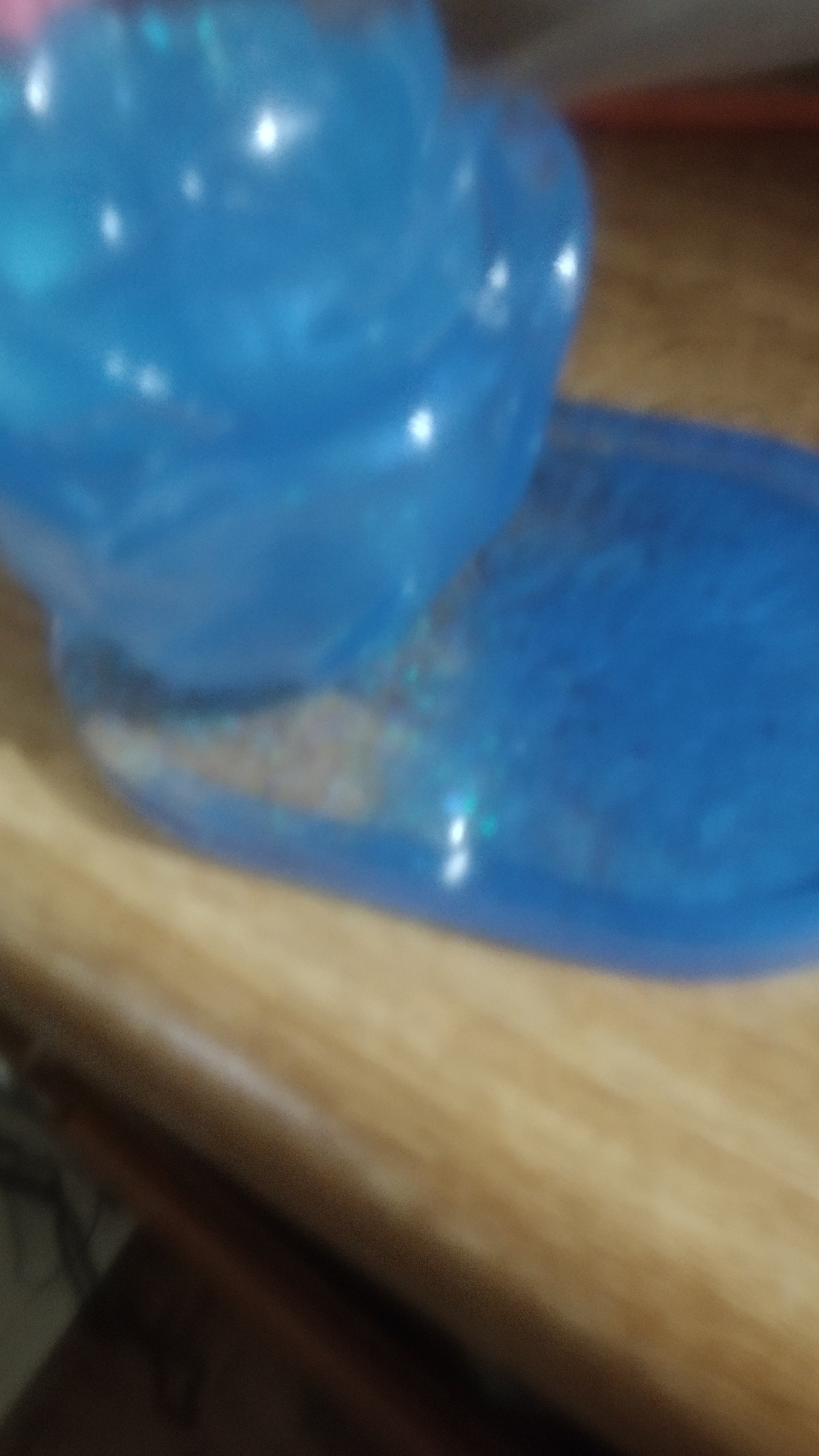 Blue resin Rose jar and matching plate