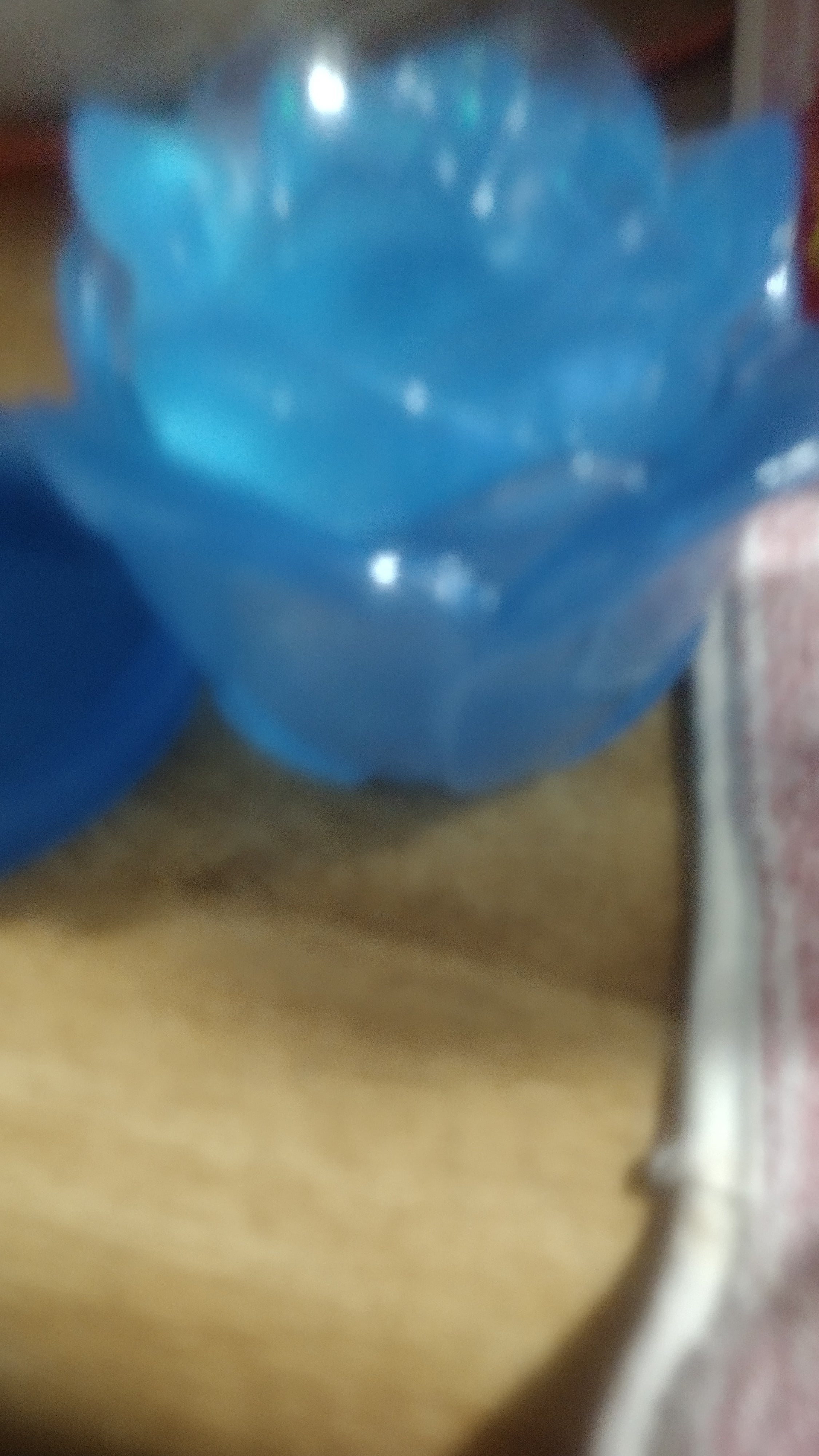 Blue resin Rose jar and matching plate