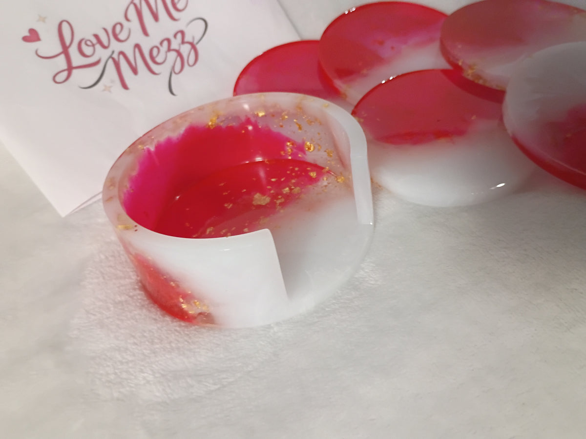 Ruby Red Coaster Set
