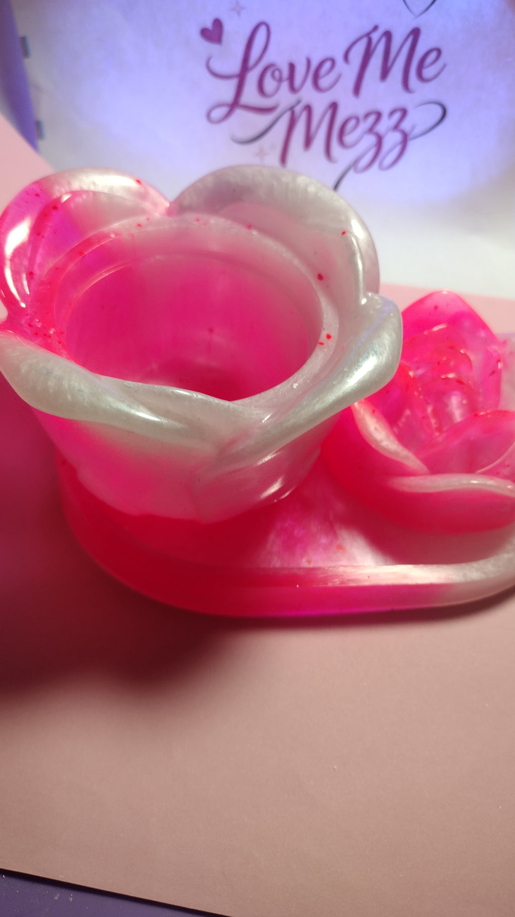 Pearl Rose Resin Jar Set