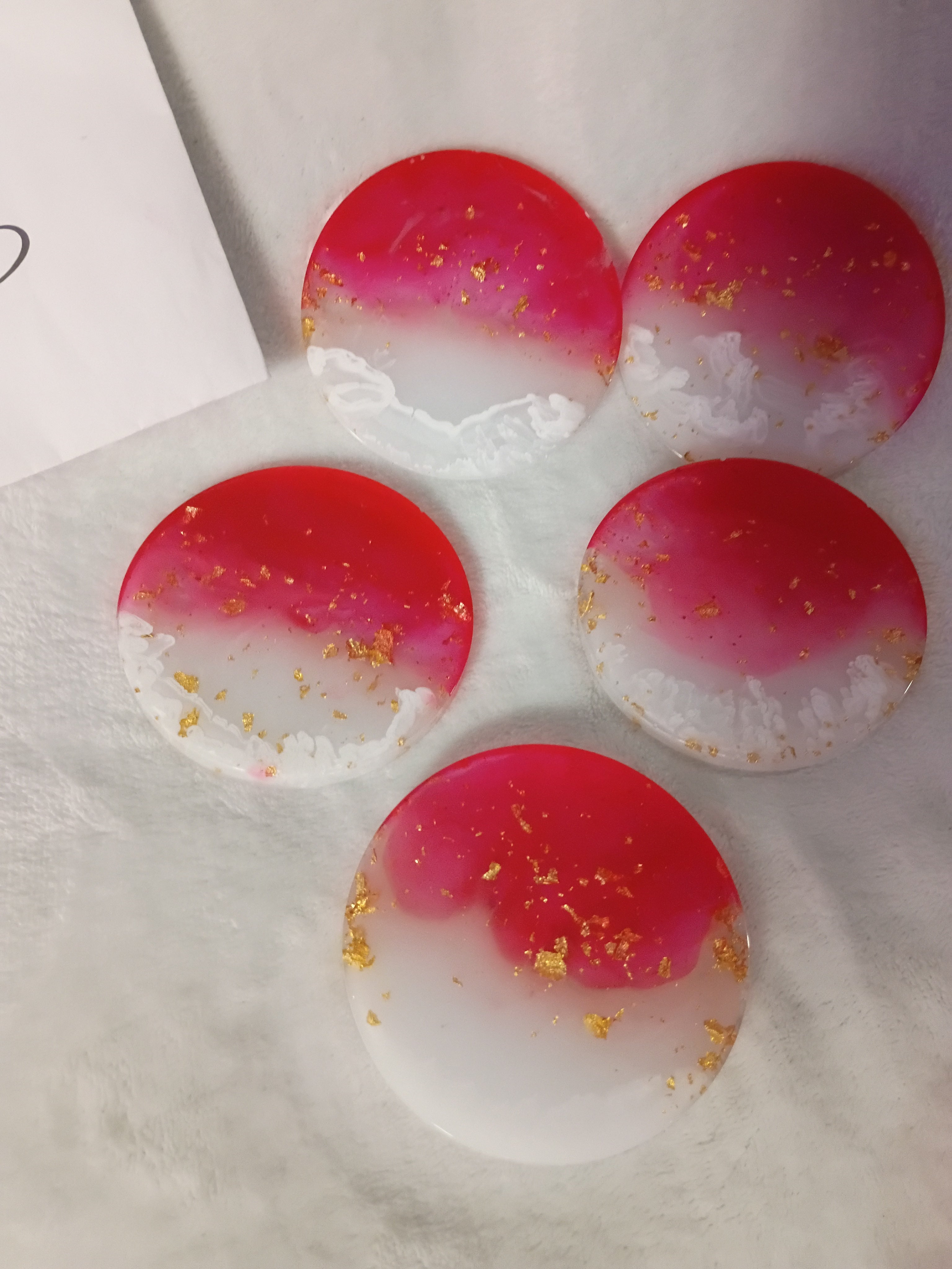 Ruby Red Coaster Set