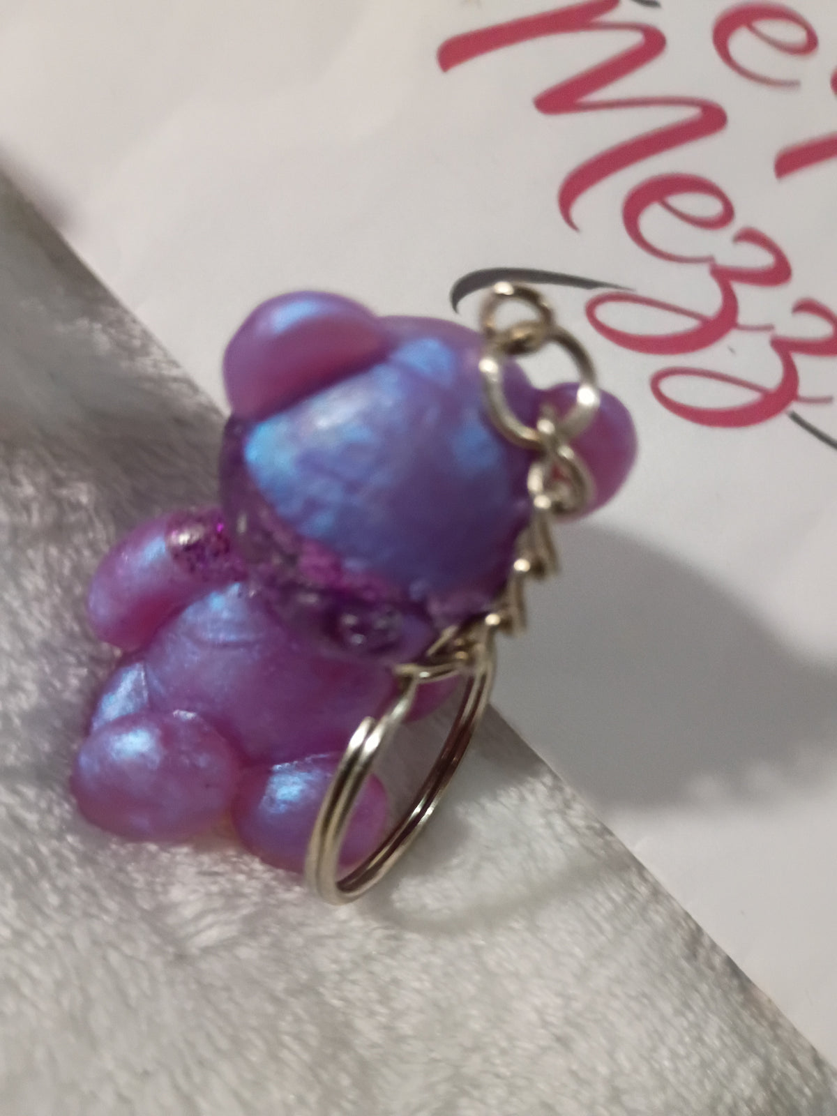 Resin Bear Key Chain