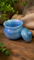 Golden Glow Resin Jar