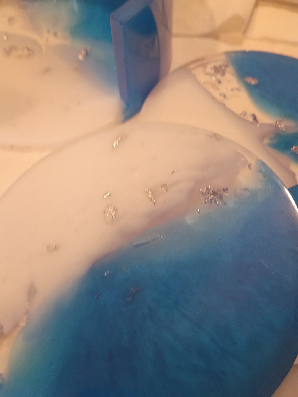 Blue Luxe Coaster Set