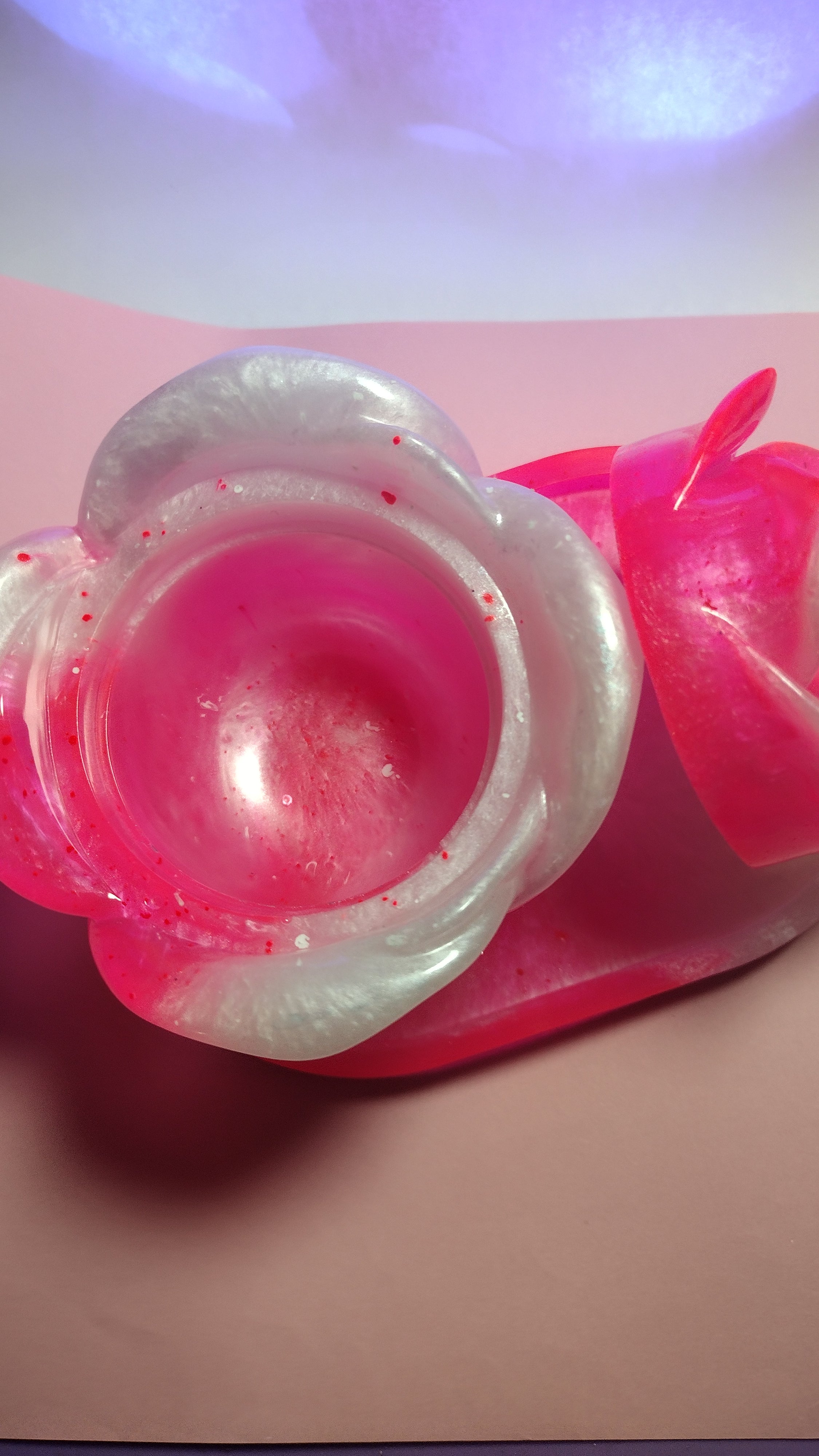 Pearl Rose Resin Jar Set