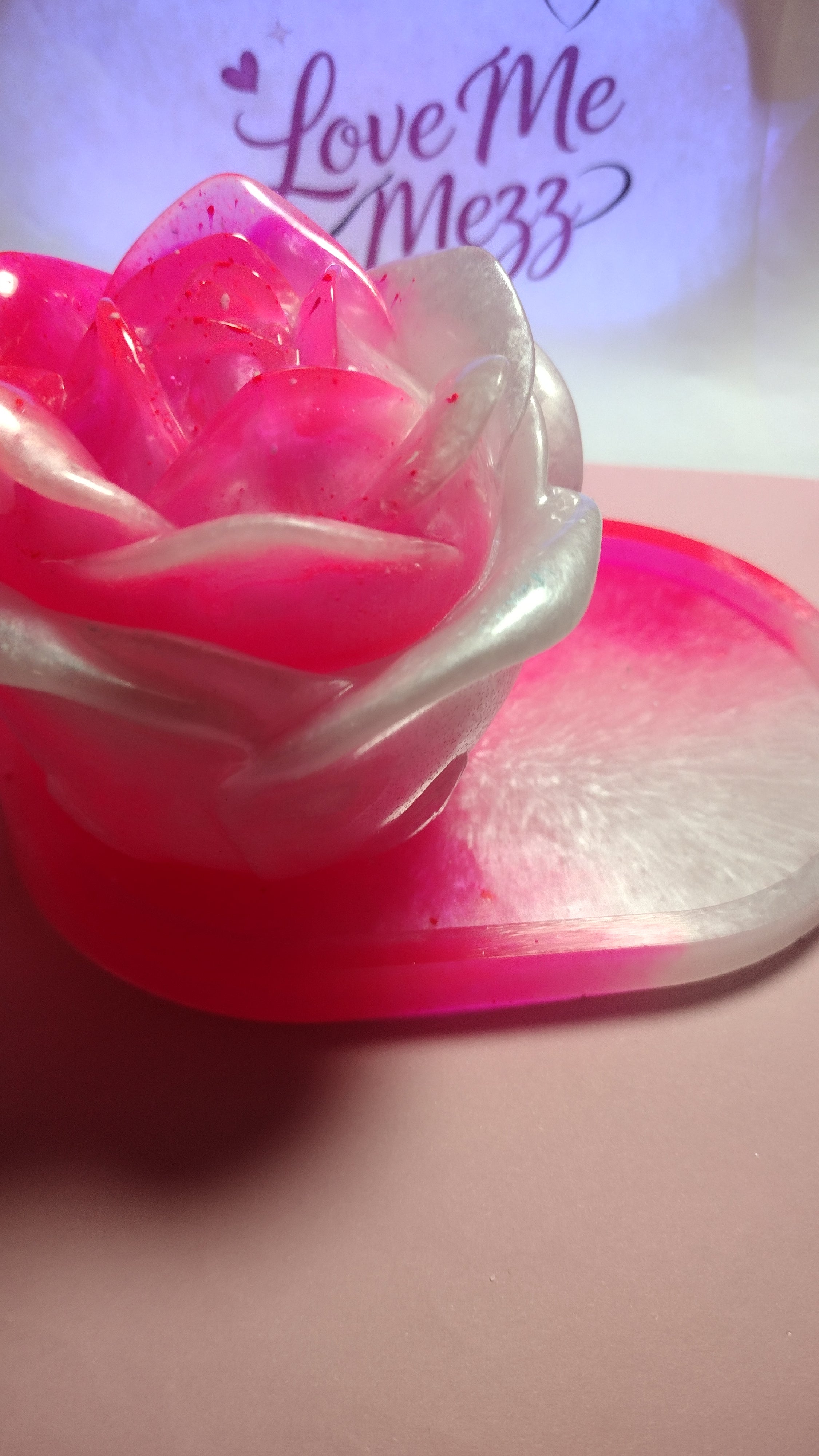 Pearl Rose Resin Jar Set