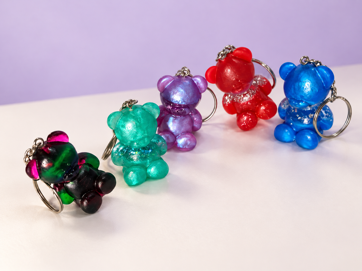 Resin Bear Key Chain