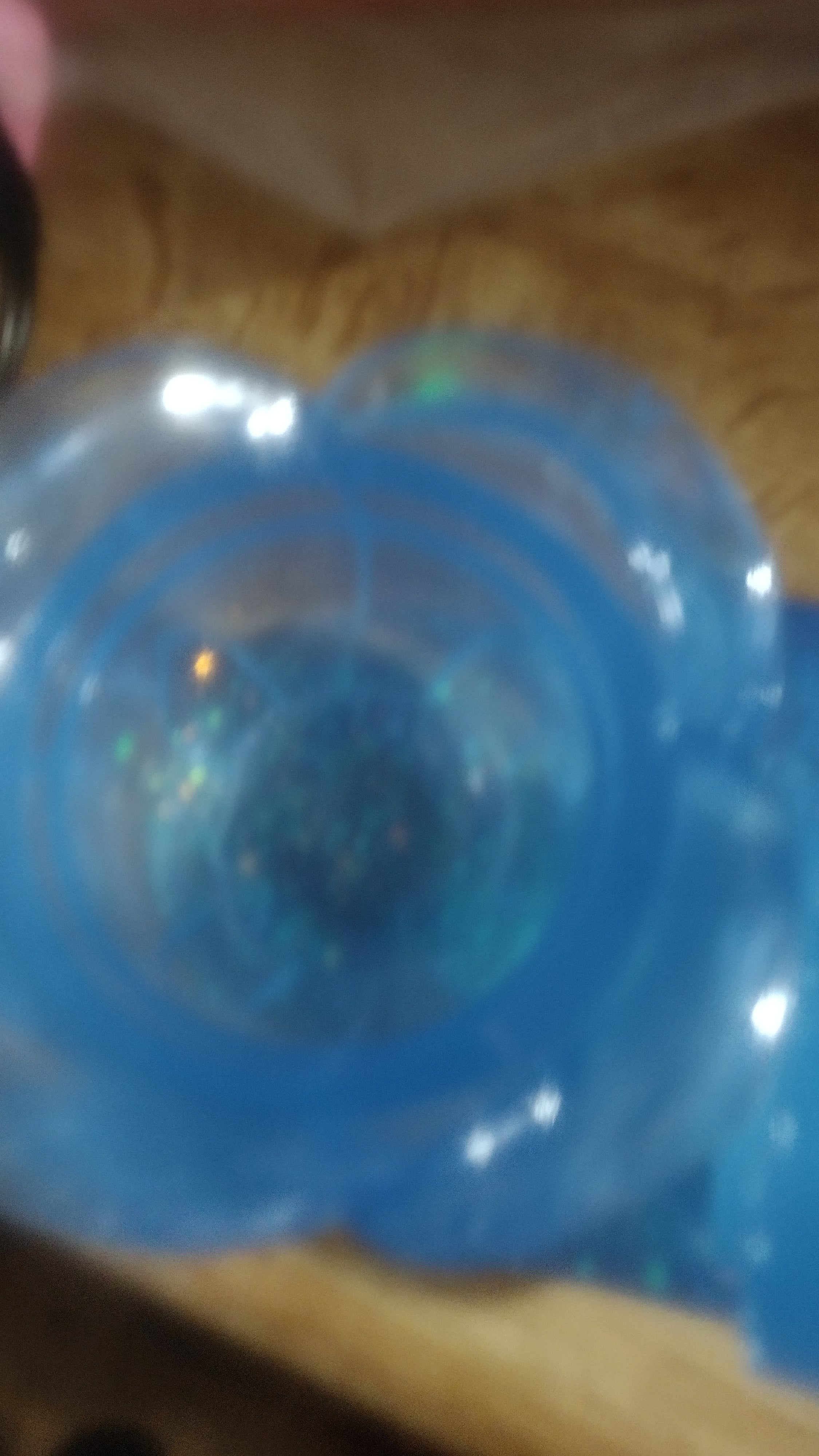 Blue resin Rose jar and matching plate