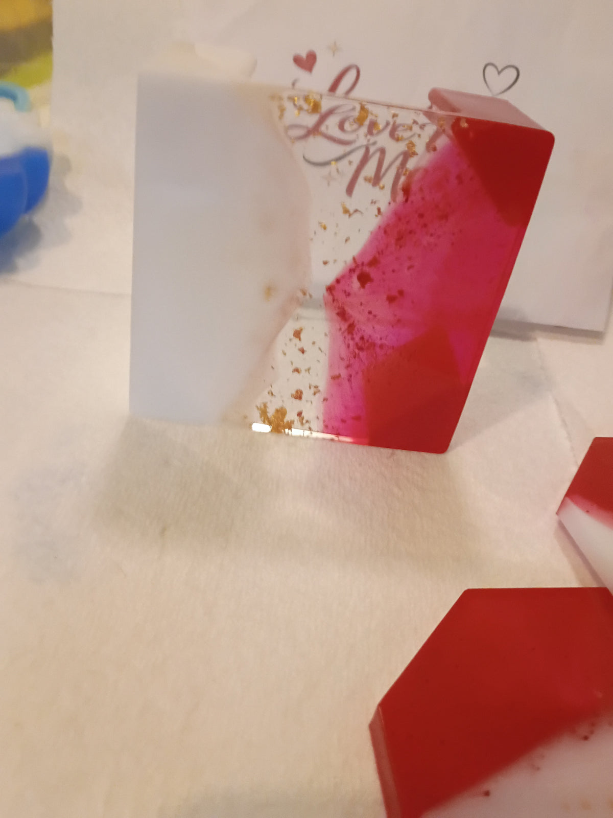 Ruby Red Coaster Set Hexagon
