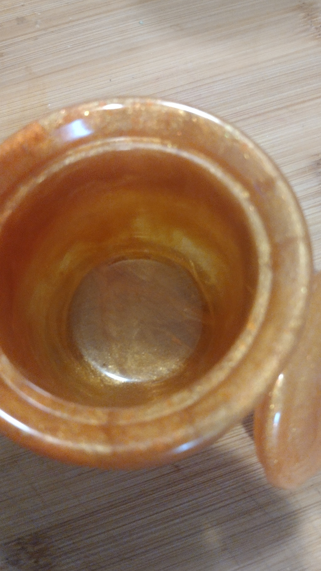Golden Glow resin  Jar