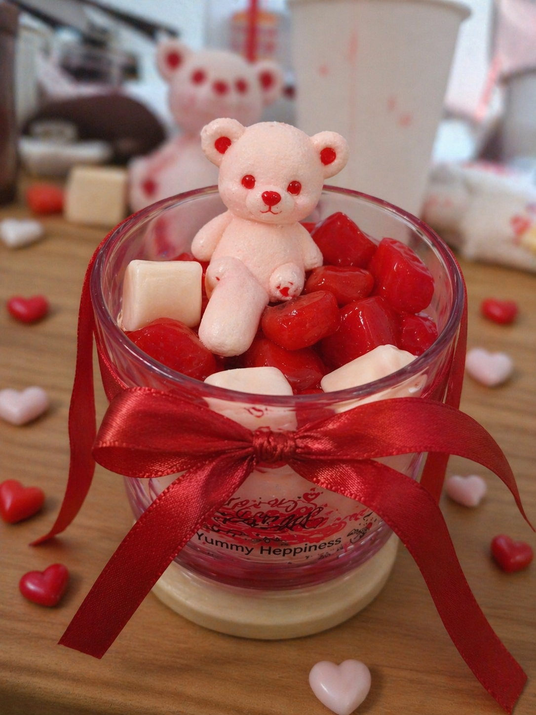 Bear scented candle