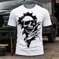 Men's skull break through t shirt