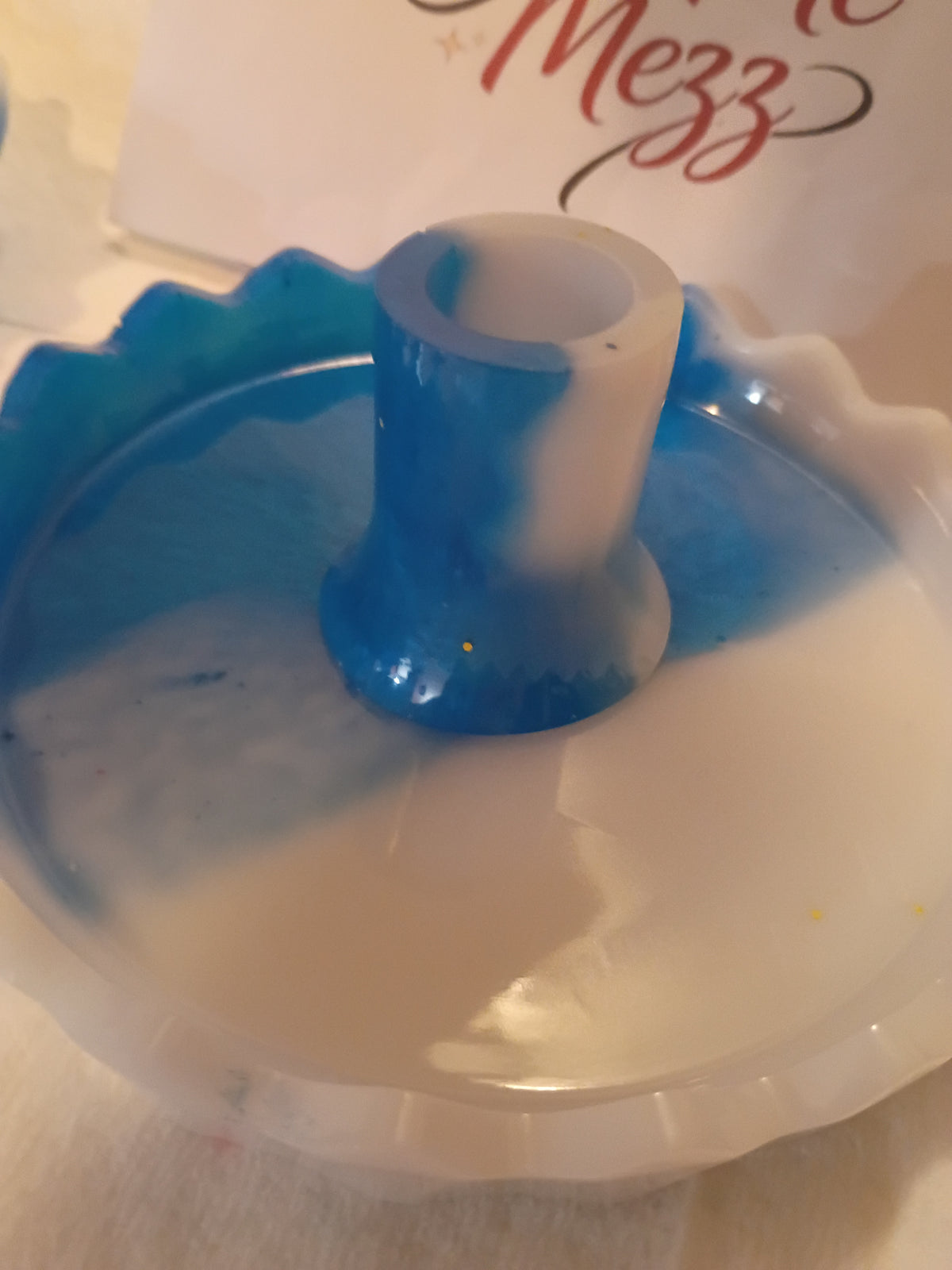 Candle Holder With Matching Plate