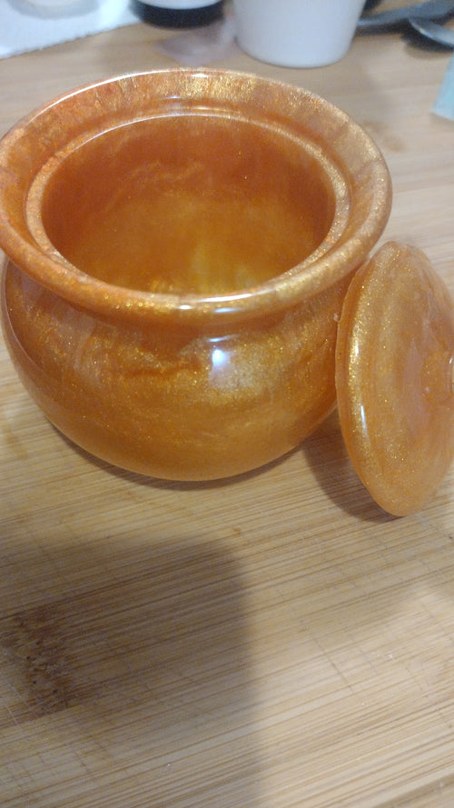 Golden Glow resin  Jar